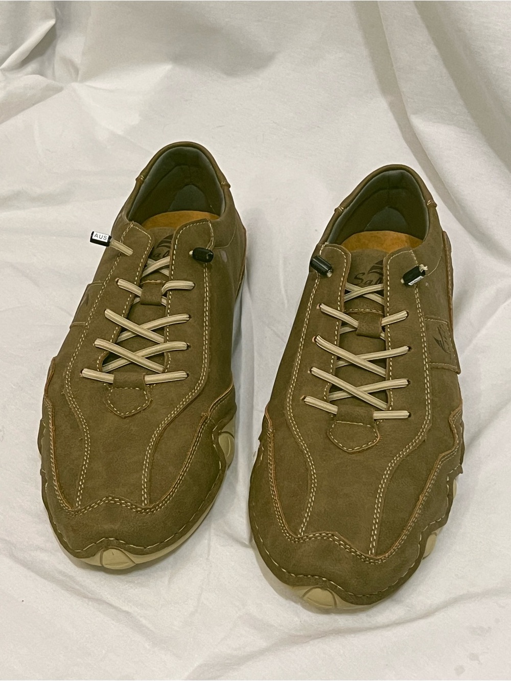 Salkin Men’s Brown Casual Barefoot Waterproof Driving Shoes 44/sz 10